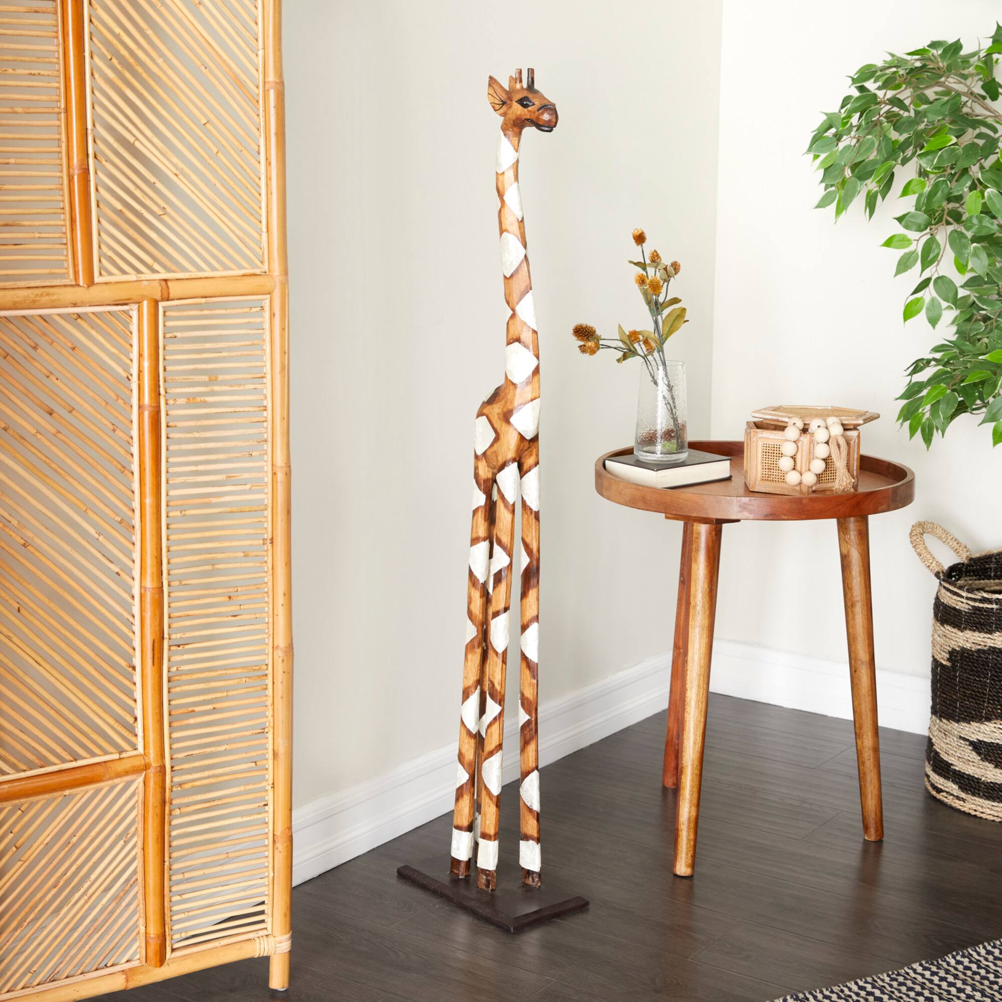 Brown Albizia Bohemian Sculpture, 11" x 11" x 6"